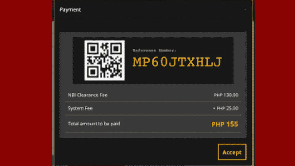 NBI Clearance Fee Payment