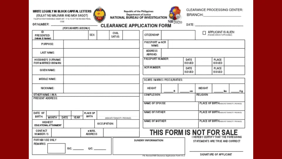 NBI Branch Application