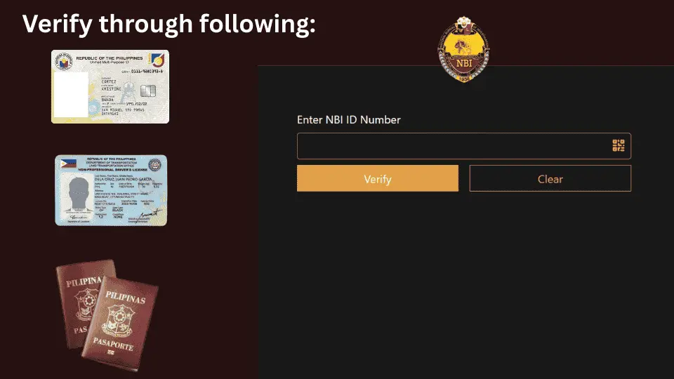 NBI Clearance ID Verifications
