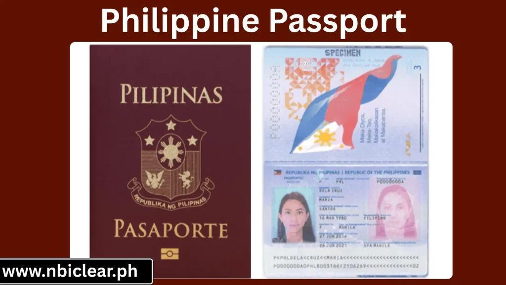 Philippine Passport for NBI Clearance