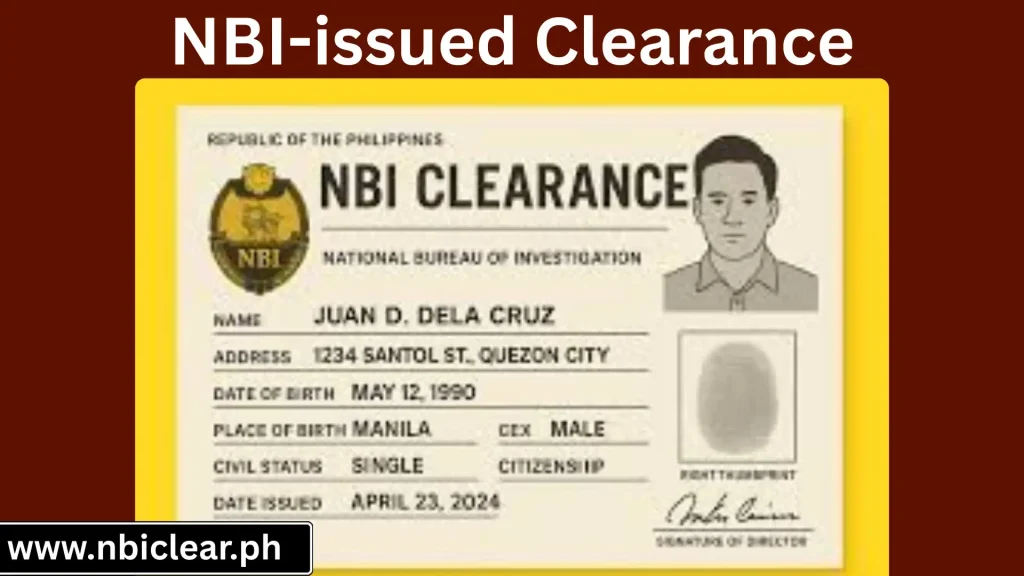 Barangay Clearance for nbi clearance online