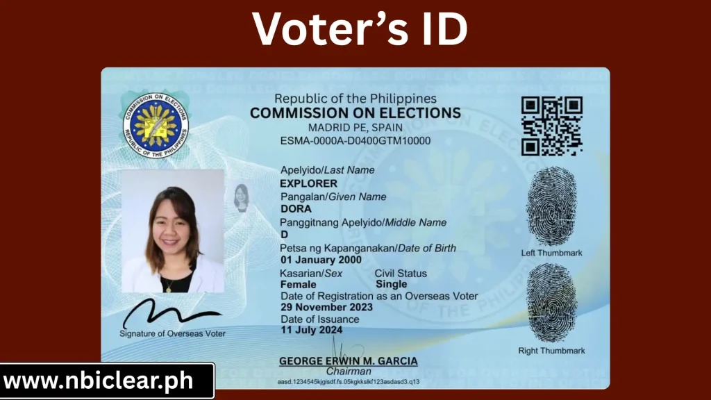 Voter’s ID nbi online registration