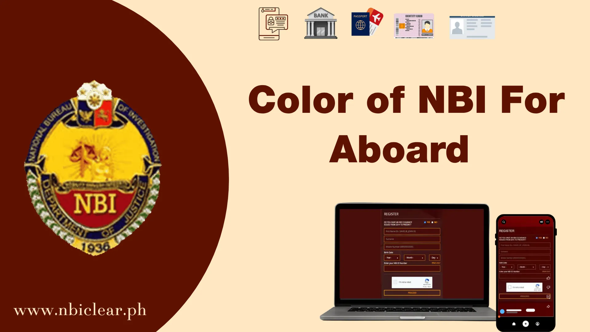 What is the Color of NBI For Aboard