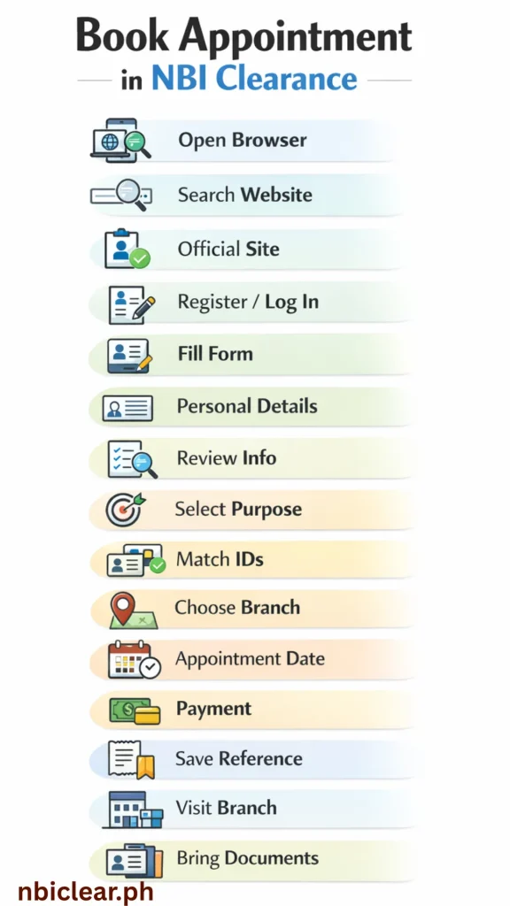 Book Appointment in NBI Clearance