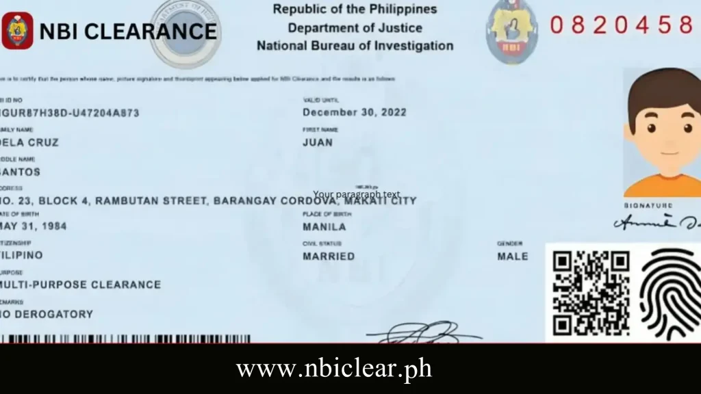 Original NBI Clearance
