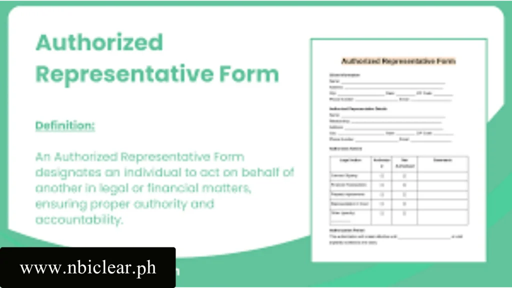 Personal or Authorized Representative