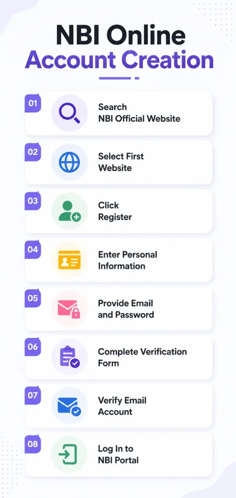 NBI Online Account Creation