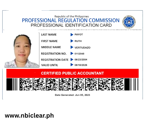 PRC license for NBI Appointment online