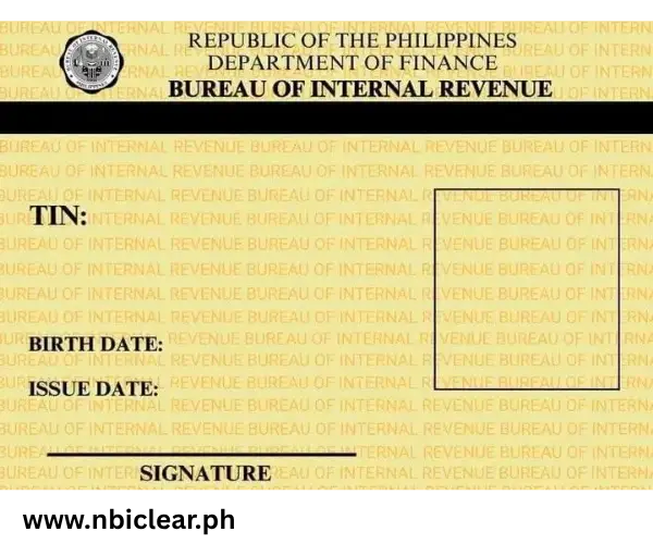 TIN ID for NBI Application