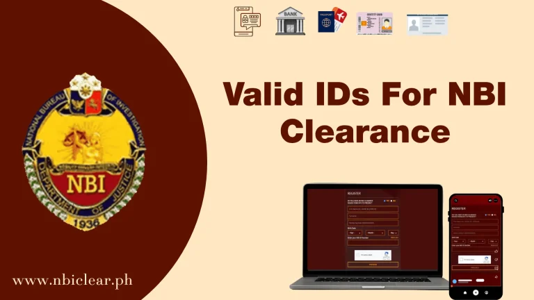 Valid ID For NBI Clearance