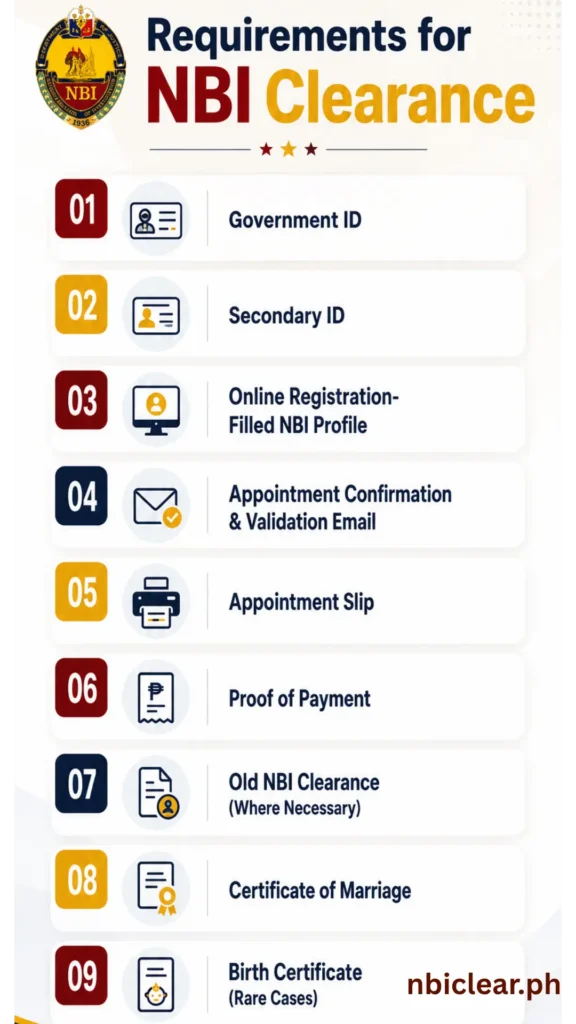 Requirements for NBI Clearance